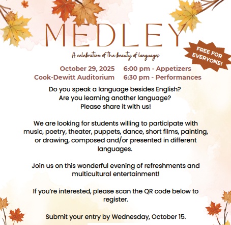 Medley, A Celebration of The Beauty of Language!